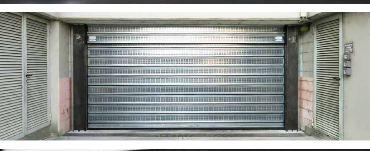 BMP Spiral Air Flow puerta microperforada con ventilación